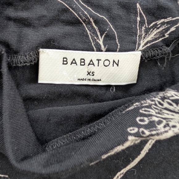 Babaton Floral Black Sleeveless Top Size XS - Picture 4 of 7